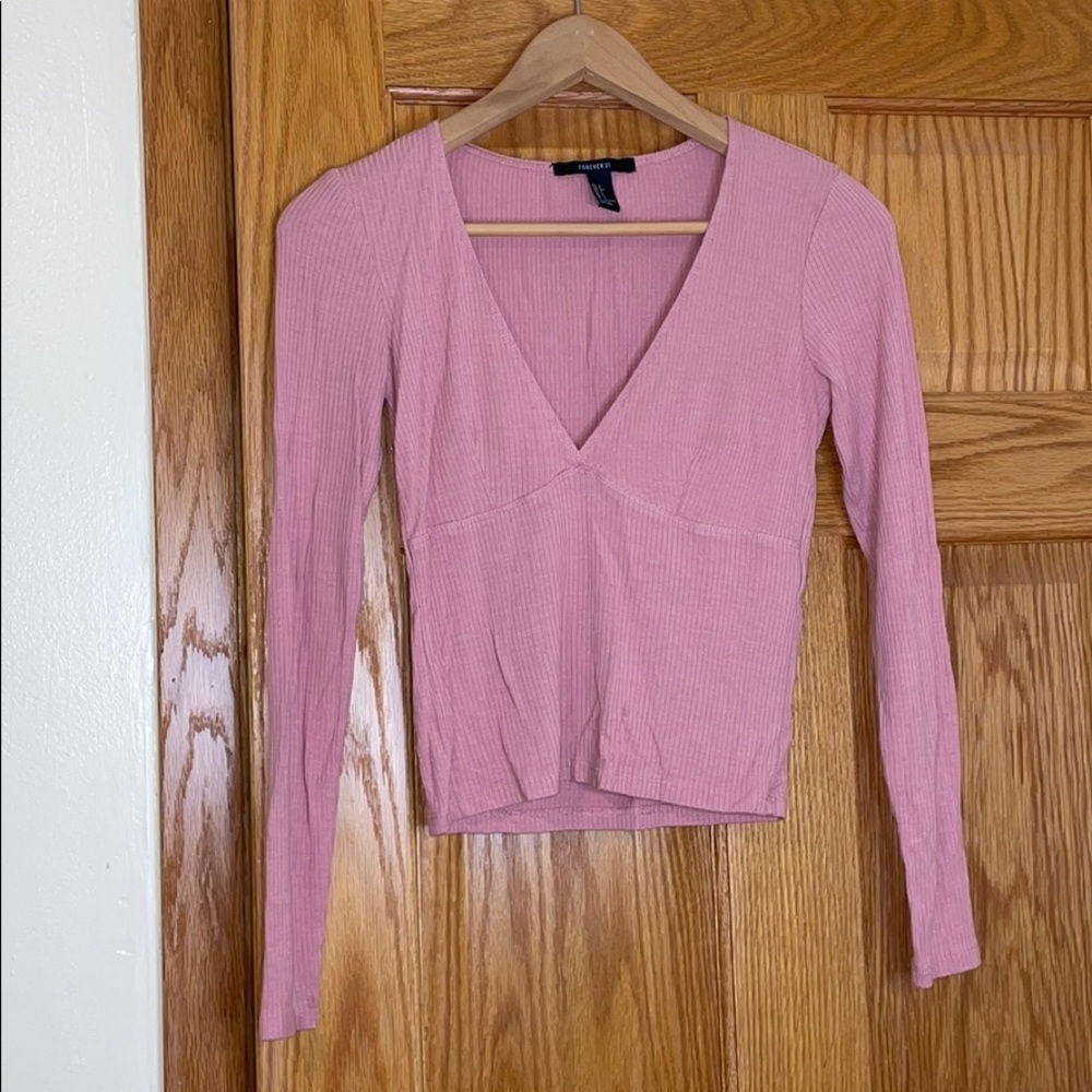 Pink crop top